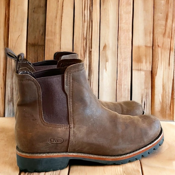 Chaco Shoes - Chaco Fields Chelsea Chestnut Water Proof Leather Boots Size 9